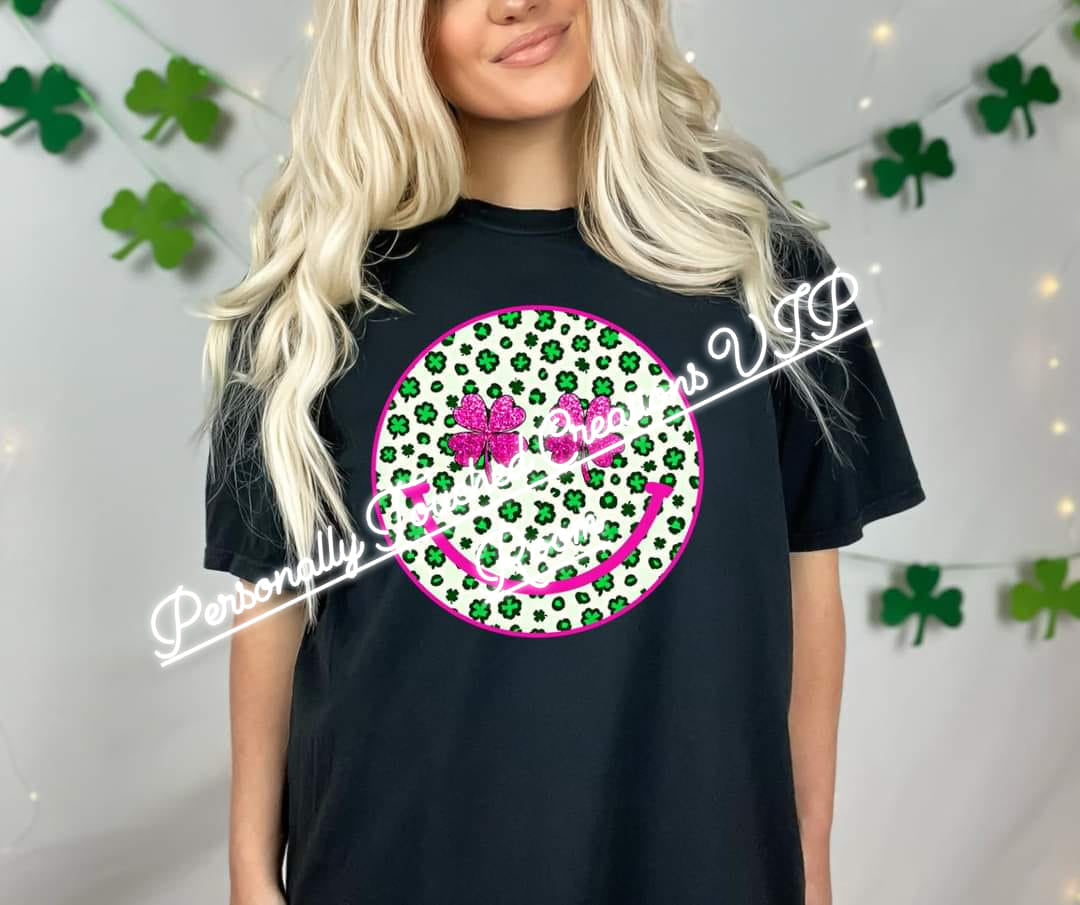 Smiley St. Patrick's Day adult shirt