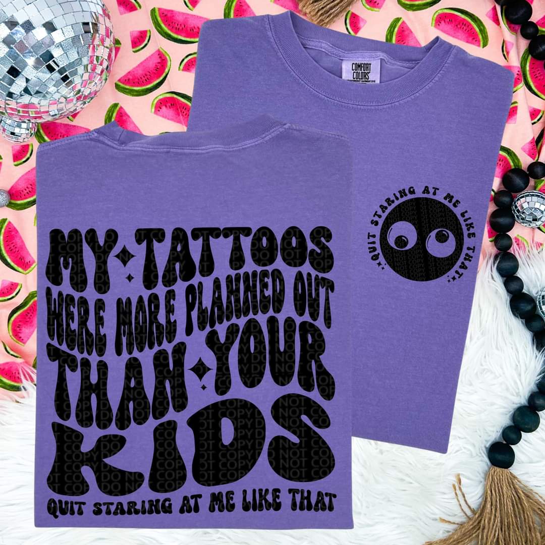 My tattoos were more planned out w/pocket