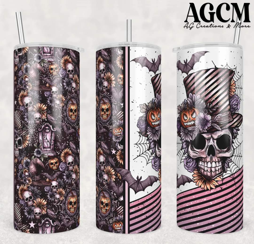 Skull Halloween Horror 20oz Tumber