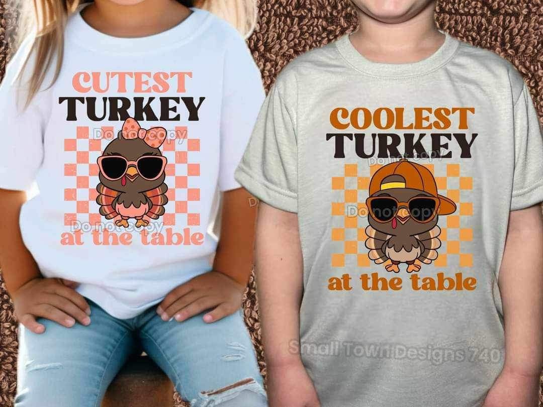 Cutest Turkey at the table - Girls