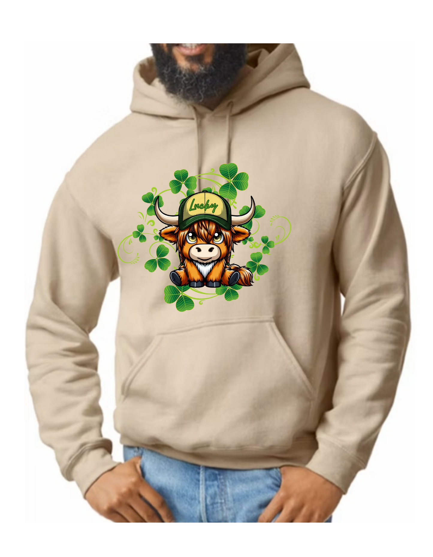 St. Patrick's Day Highland Cow