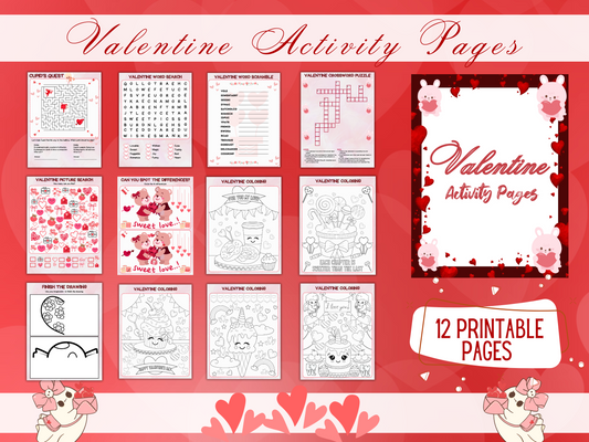 Valentine Activity Pages