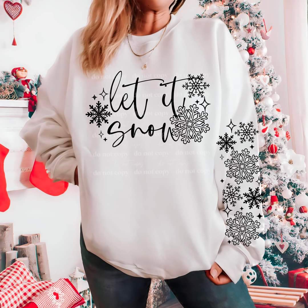 Let it snow (white or black letters)