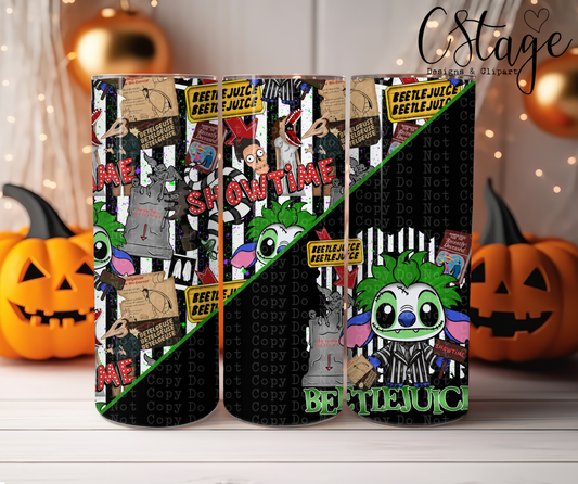 Beetlejuice stitch 20oz Tumbler