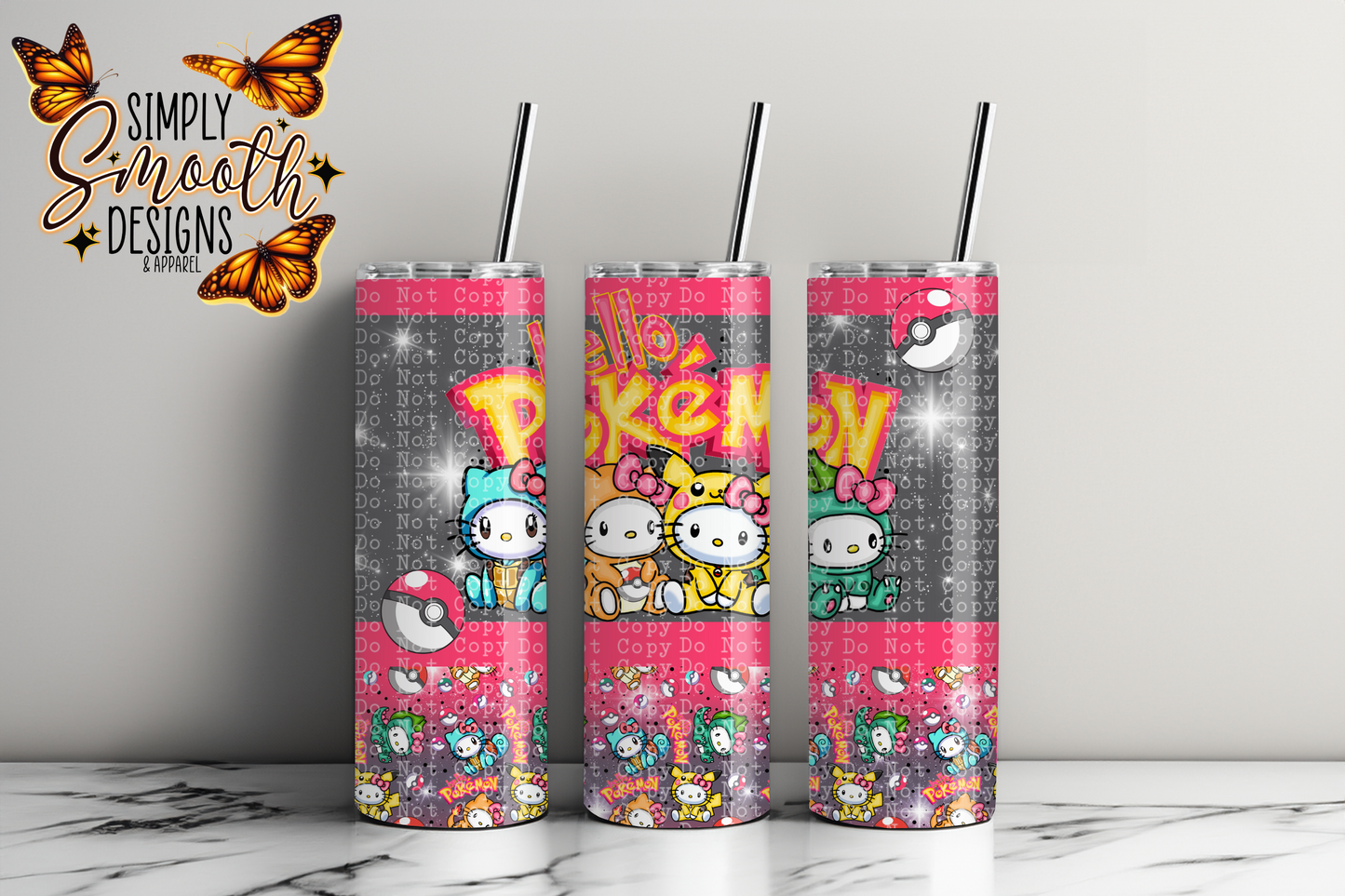 Pokémon Hello Kitty 20oz Tumbler